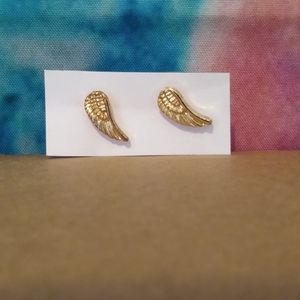 Gold Wing Earrings